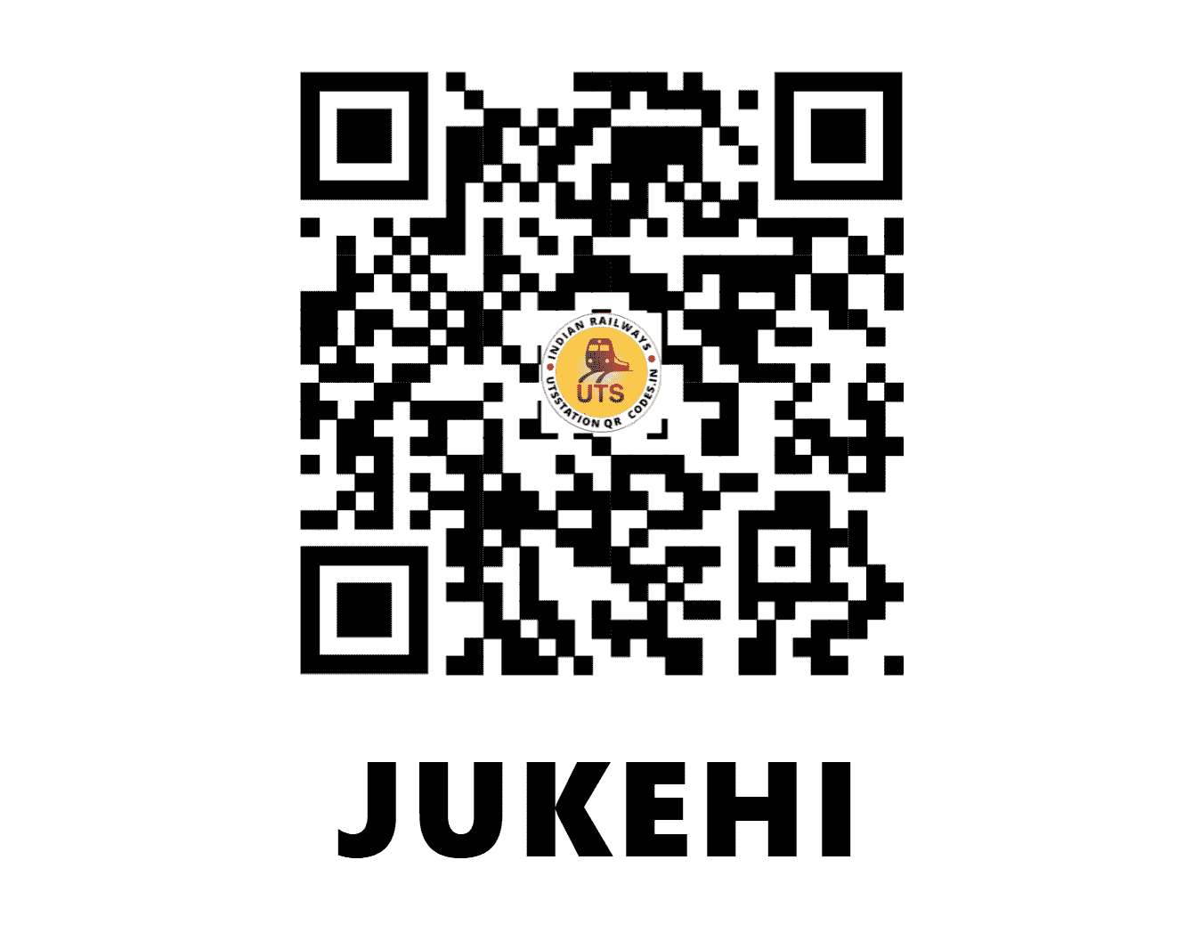 UTS QR Code for JUKEHI - JKE - WC (MADHYA PRADESH)